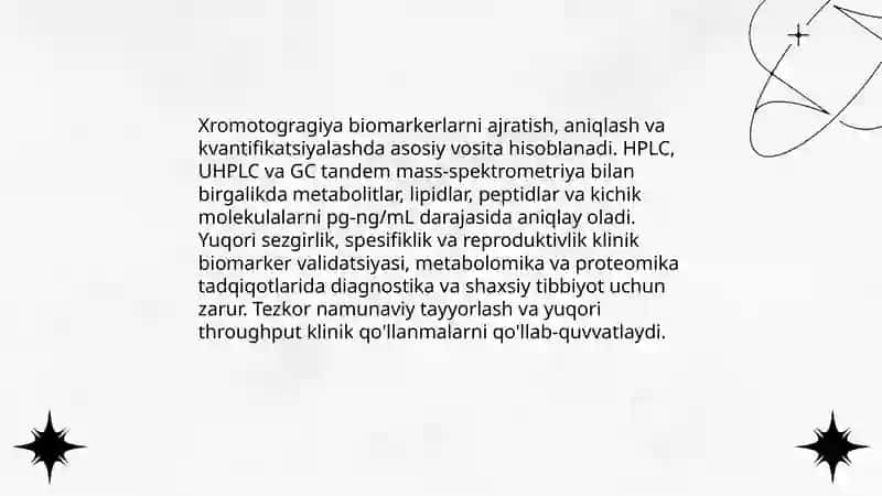 Xromotogragiyaning Tibbiy Izlanishlardagi Imkoniyatlari 3