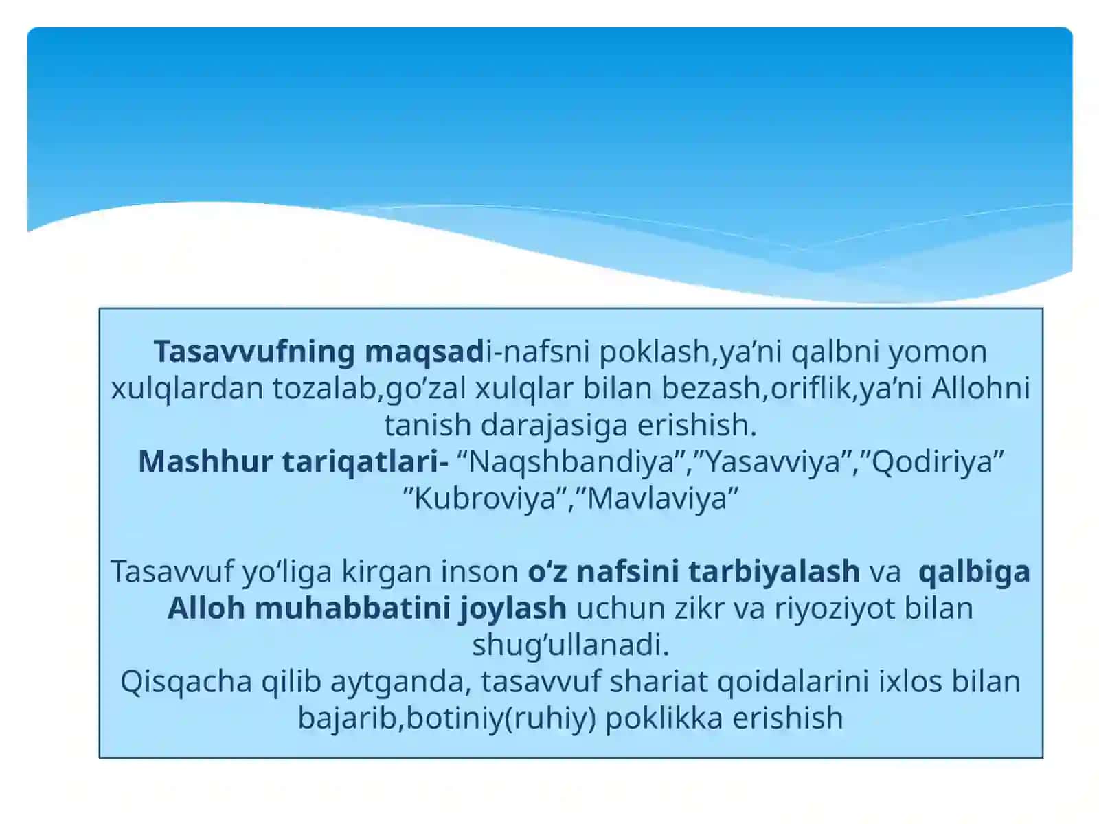 Tasavvuf 3