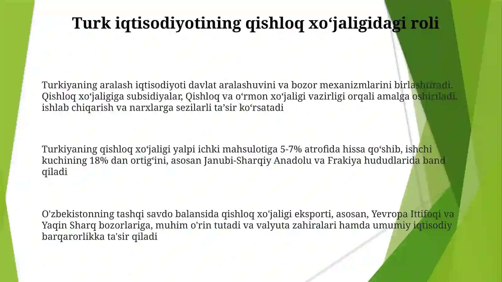Turkiyaning iqtisodiy tizimlarining tahlili 3