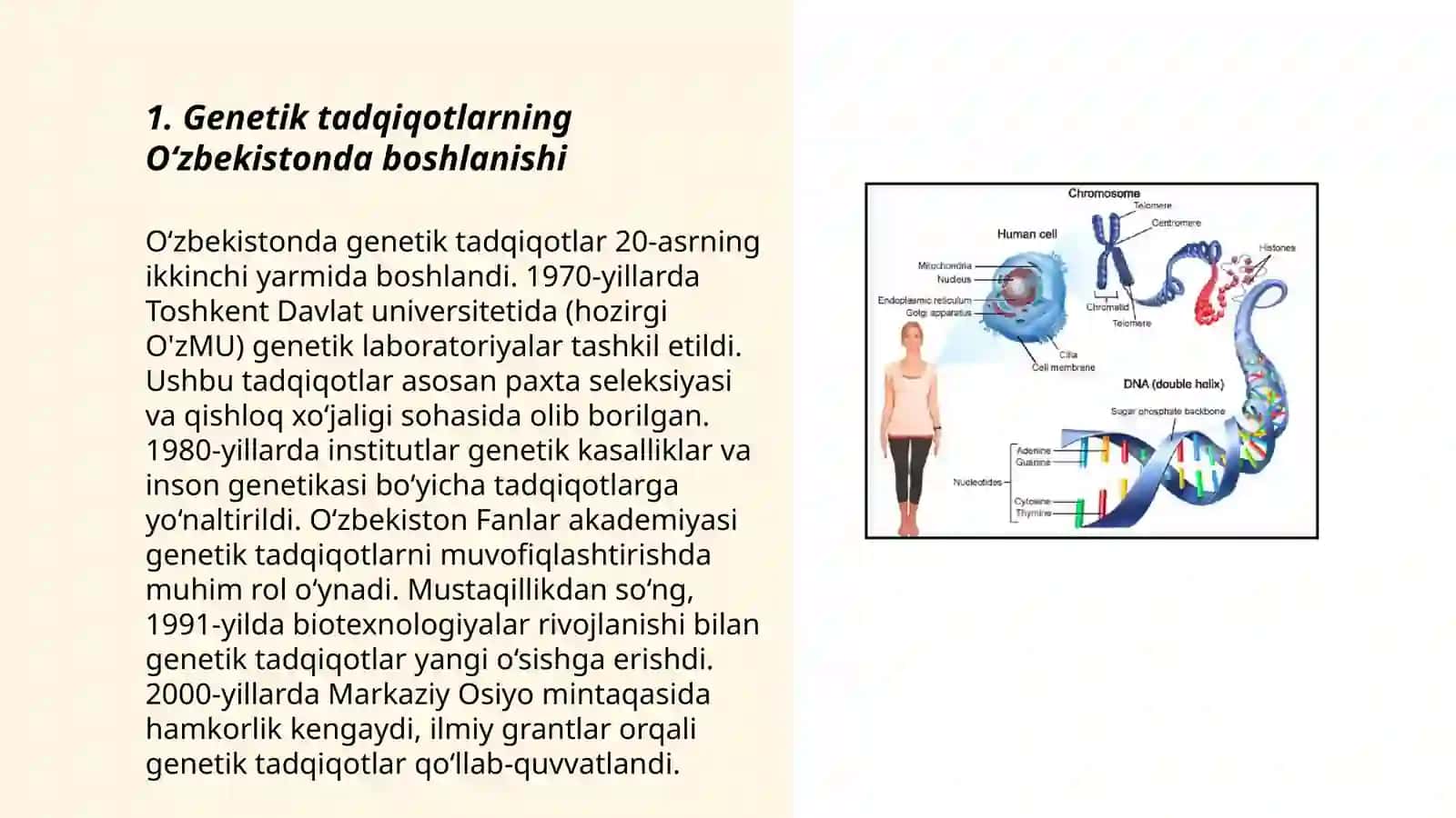 O‘zbekistonda genetik tadqiqotlarning yo‘lga qo‘yilishi va zamonaviy genetikaning rivojlanishi 3