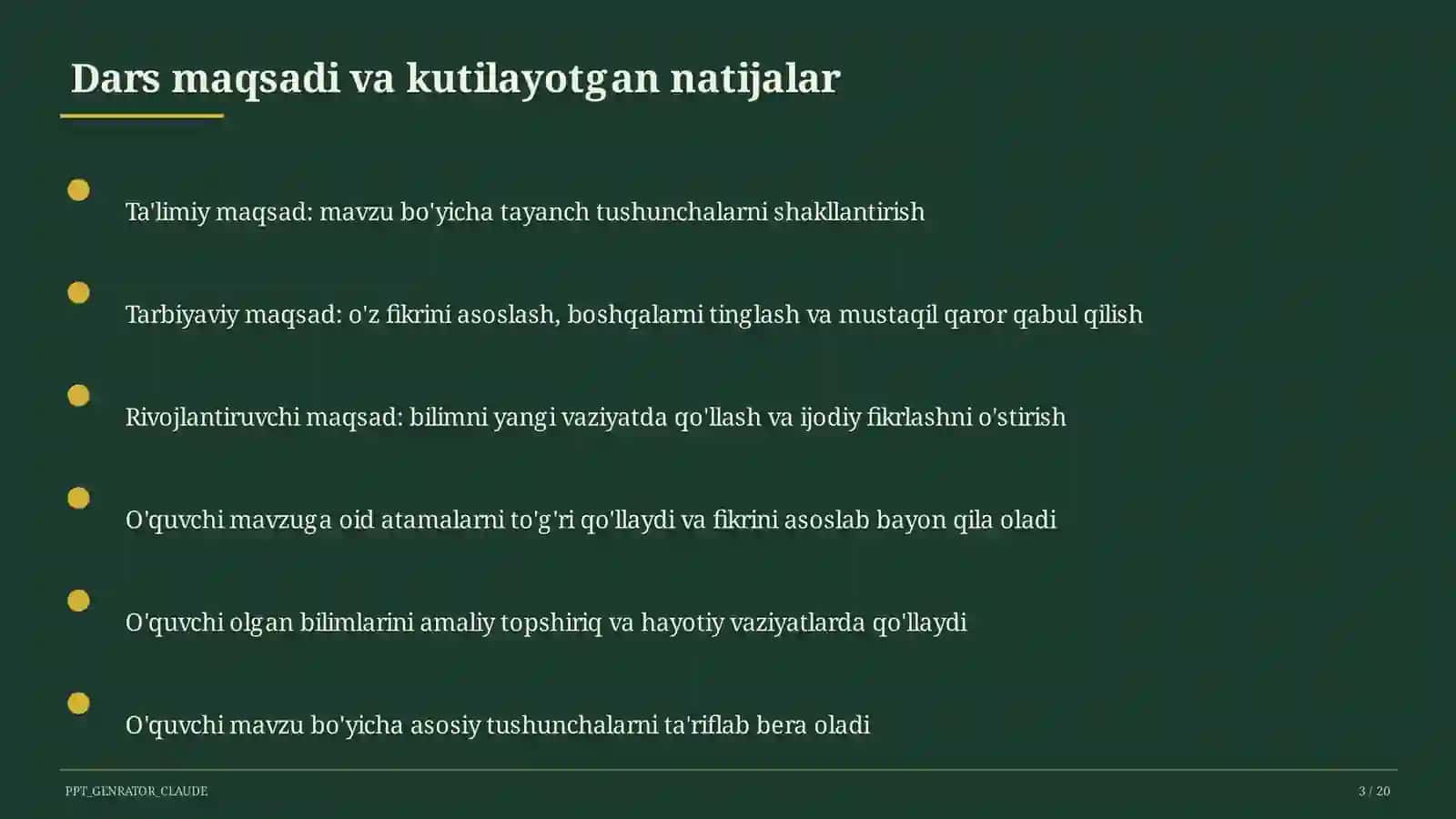 O'zbekiston madaniyati va fani (10-sinf) 3
