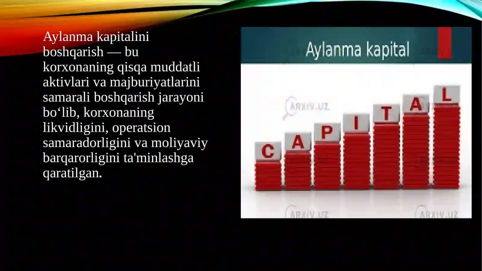 Aylanmakapitalni boshqarish 3