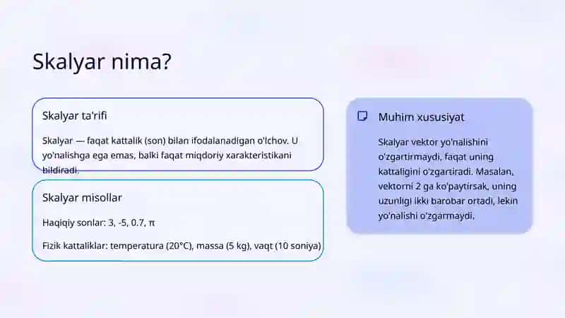 Vektorlarning skalyar ko'paytmasi 3