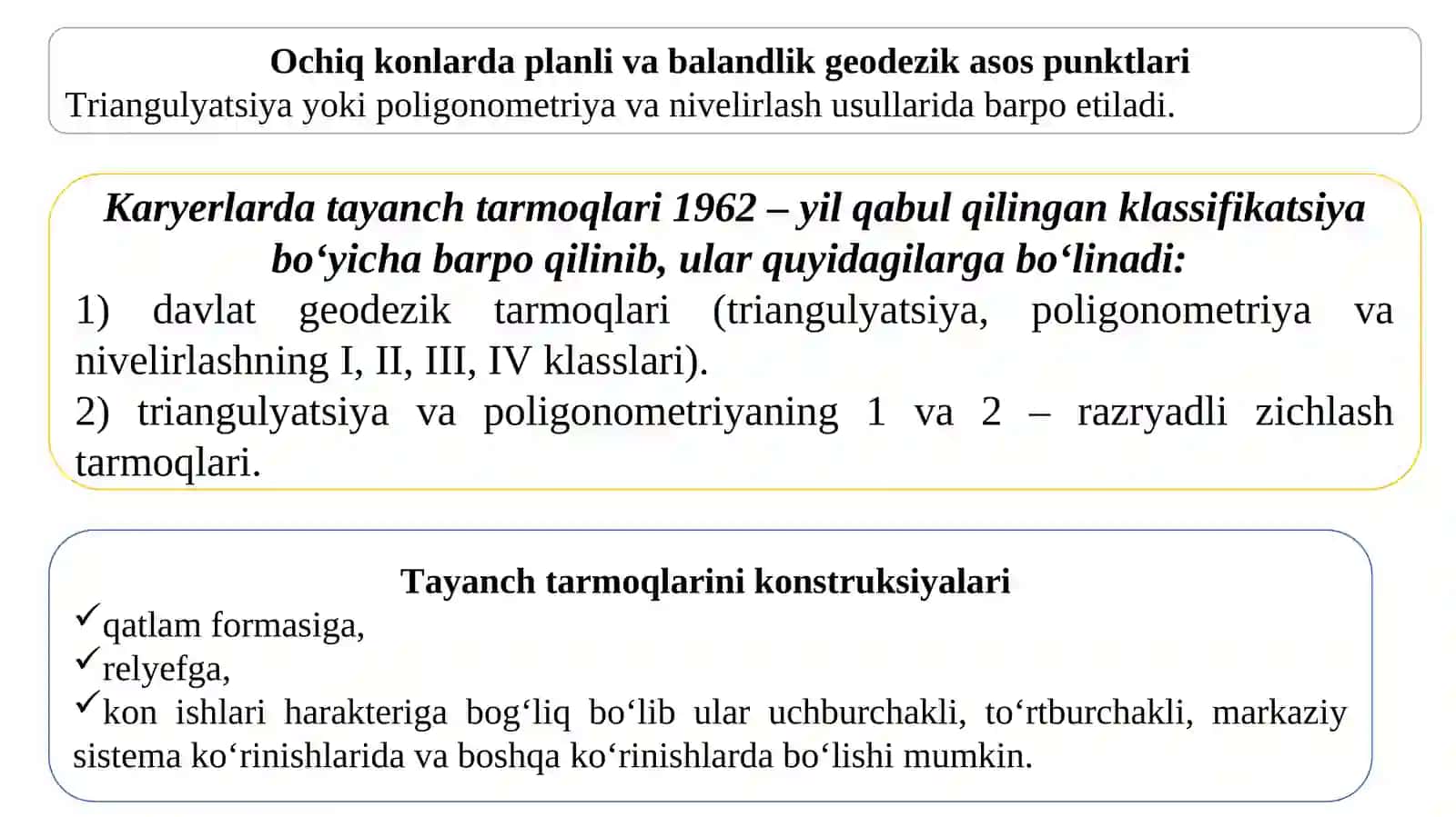 9-Mavzu Foydali qazilma konlarini ochiq usulda qazib olishning marksheyderliki ta`minoti 3
