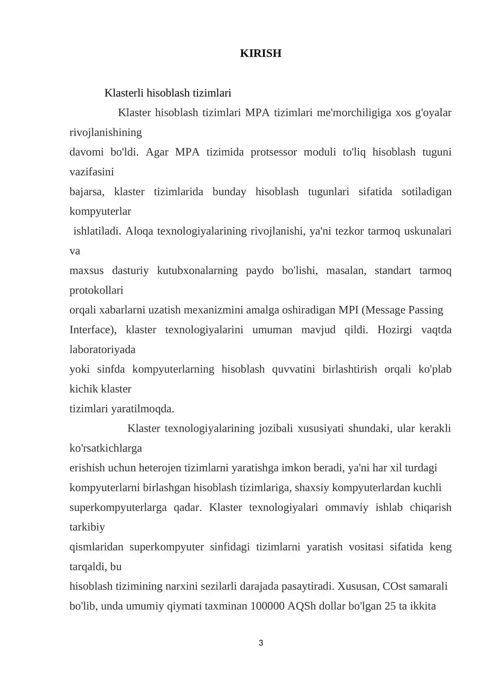 Klasterlashtirish. Windows operatsion tizimida klasterlarni sozlash va boshkarish 3