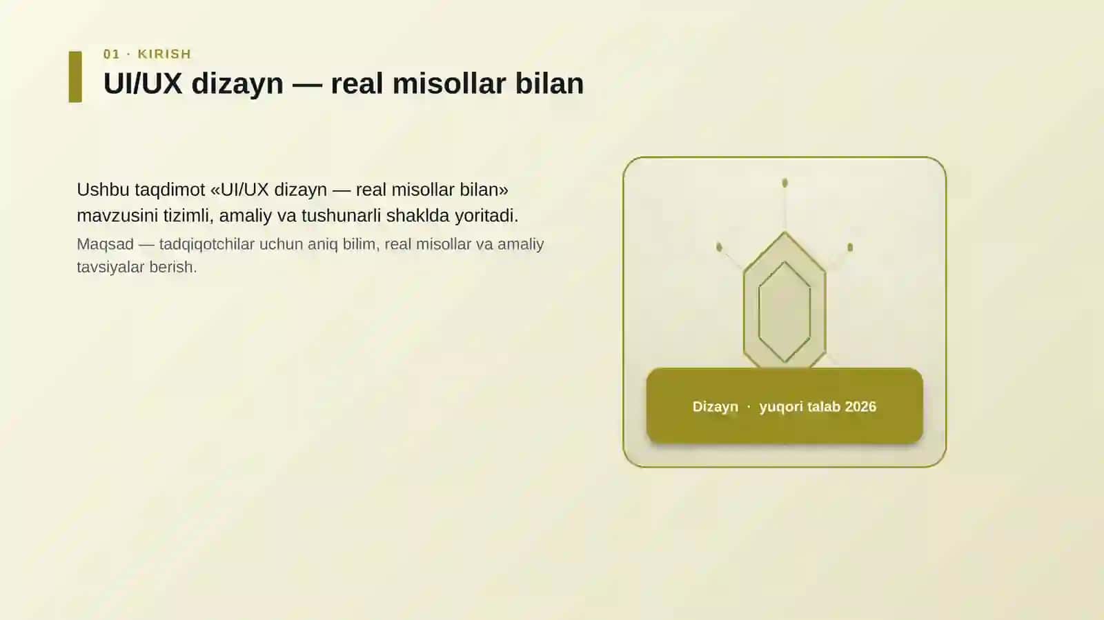 UI/UX dizayn — real misollar bilan 3