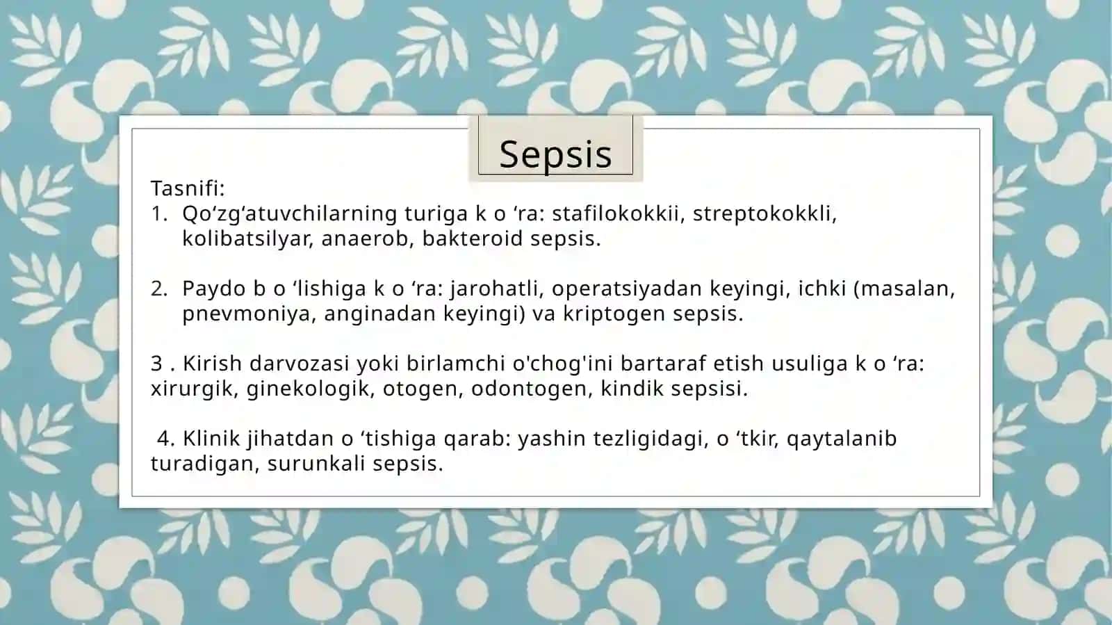 Umumiy xirurgik infeksiyalar 3