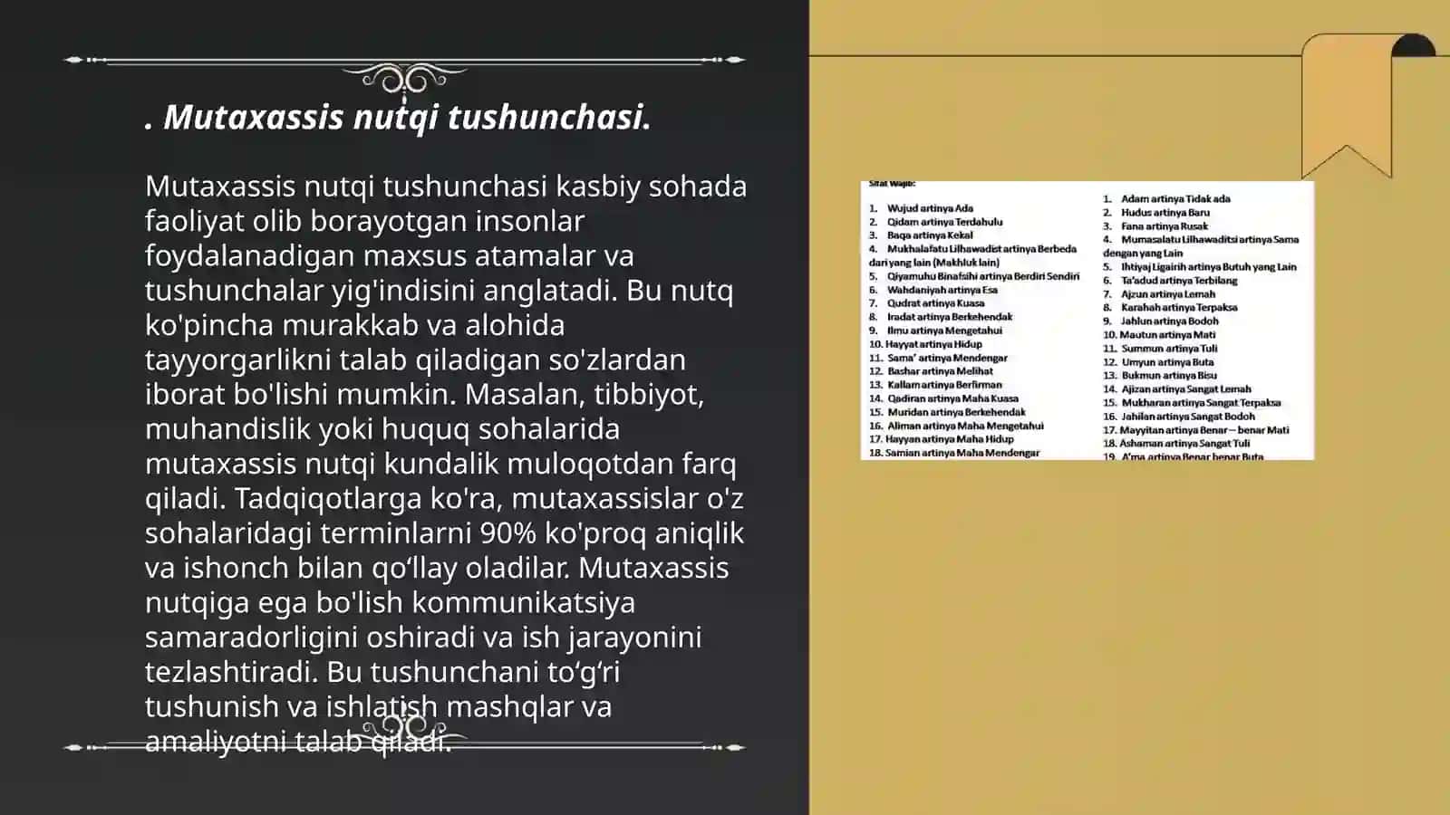Mutaxasis nutqining kommunikativ sifatlari mavzusi togrisida taqdimot tayyorla 3