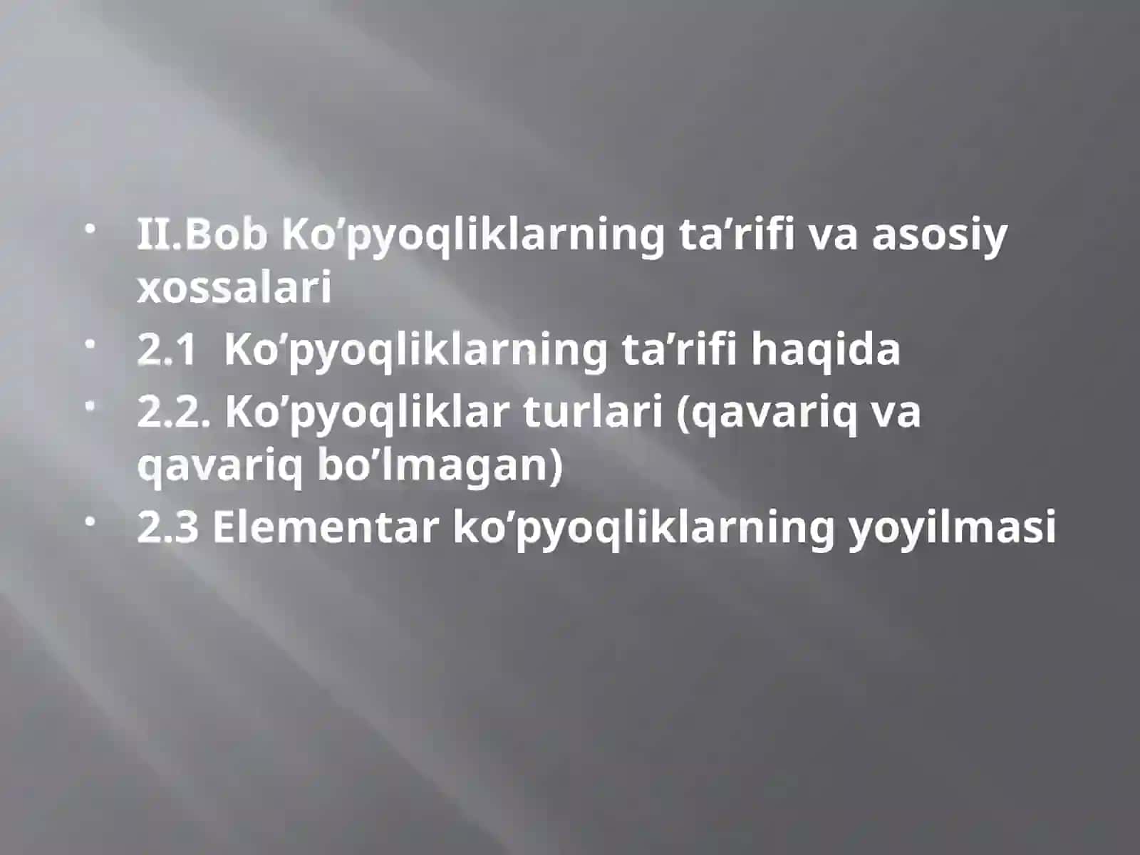 Egiluvchi ko’pyoqlar 3