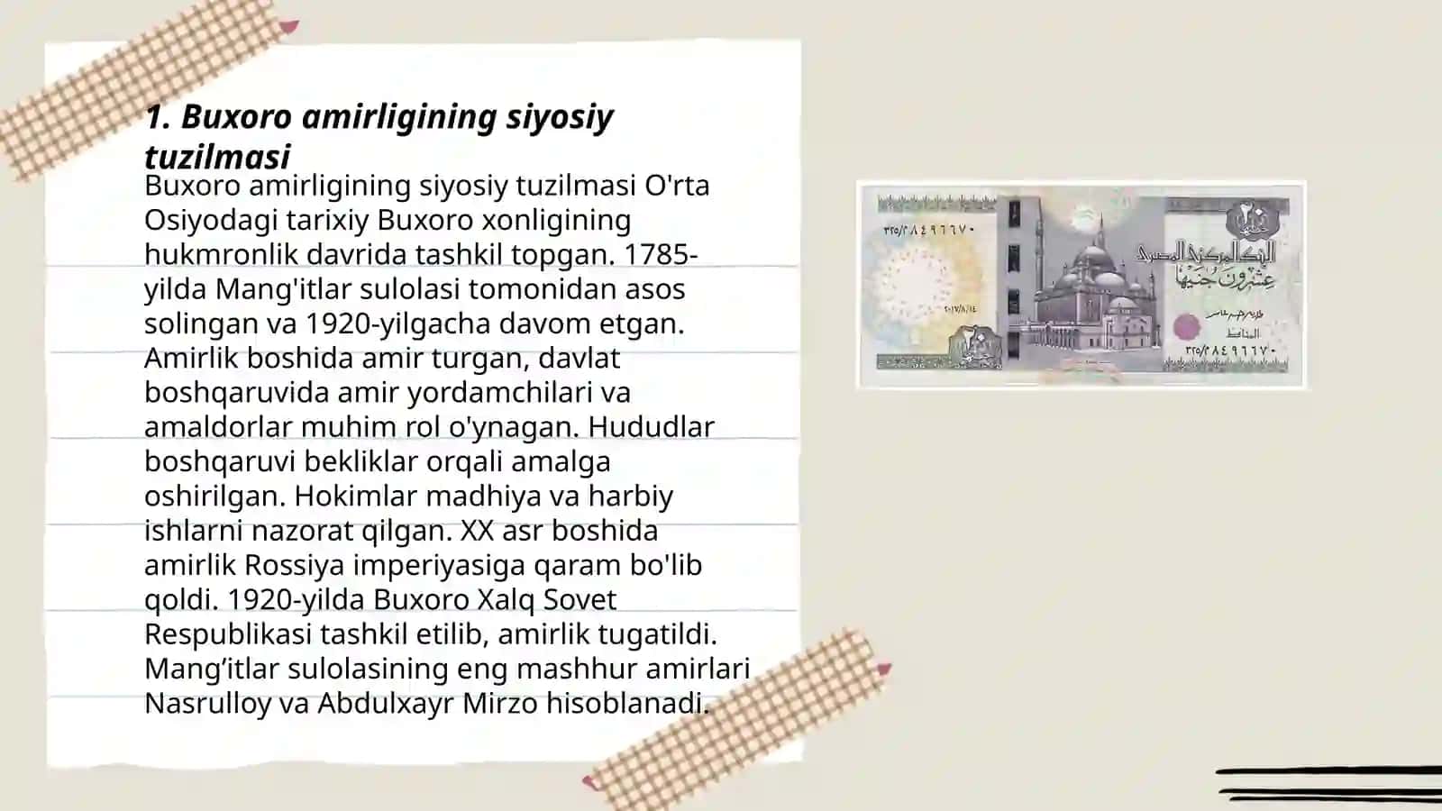 Buxoro amirligining siyosiy tuzilmasi 3