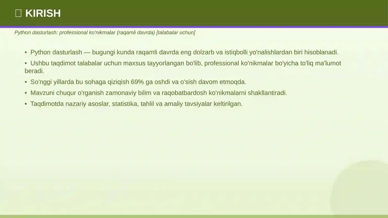 Python dasturlash: professional ko'nikmalar (raqamli davrda) [talabalar uchun] 3