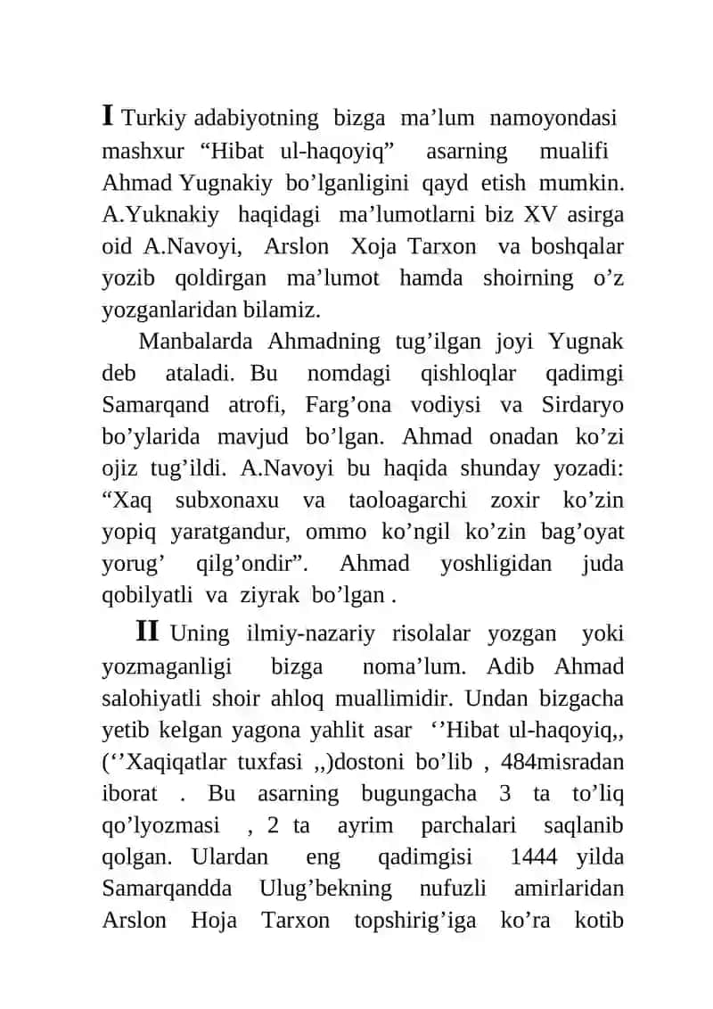 Ahmad Yugnakiy hayoti va pedagogik qarashlari 3