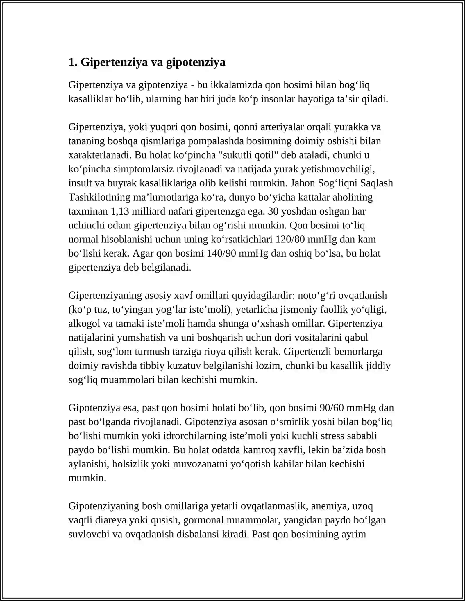 GIPOTENZIV VOSITALAR. GIPERTENZIV VOSITALAR 3