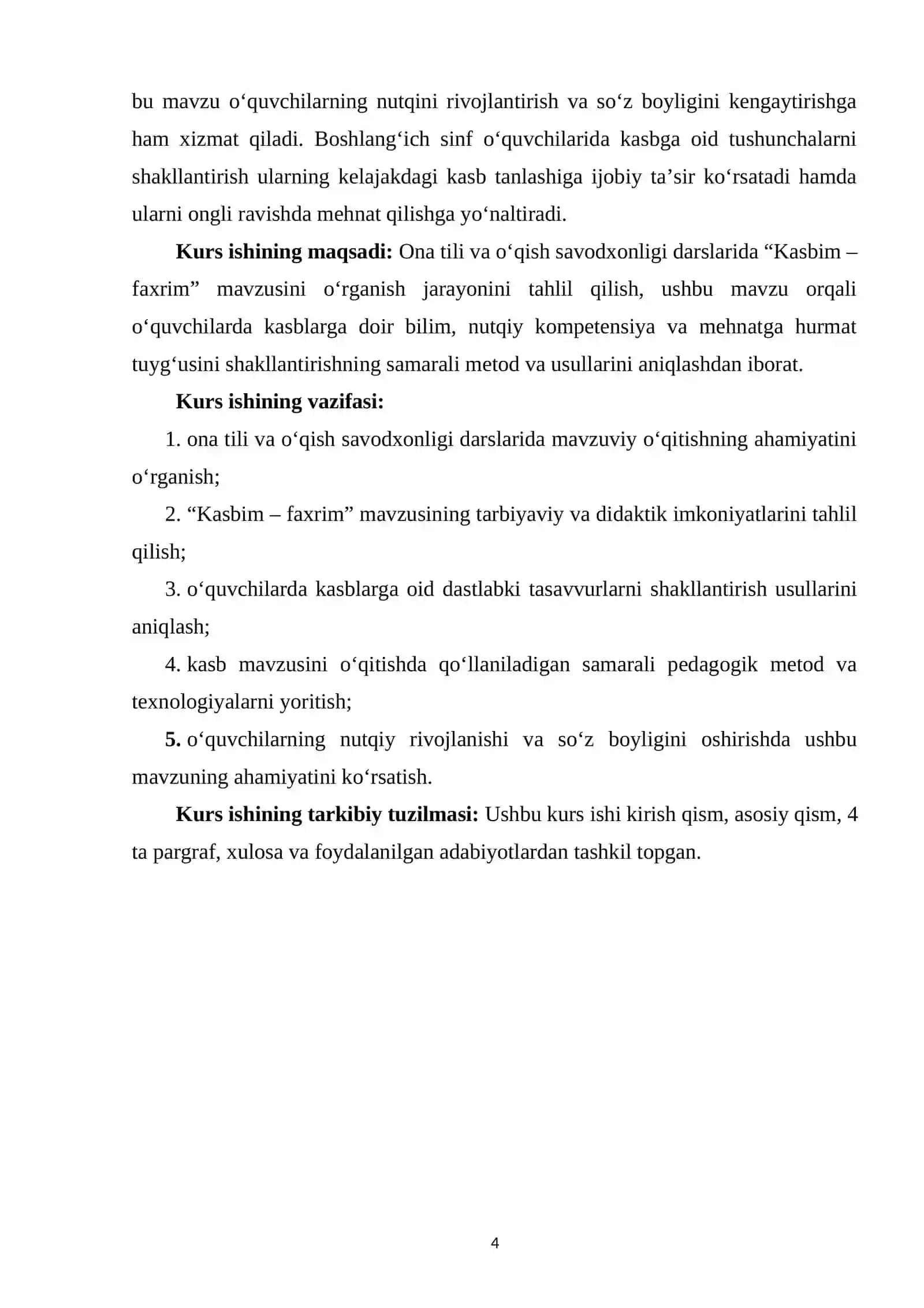 Ona tili va o‘qish savodxonligi darslarida “Kasbim-faxrim” mavzusini o‘rganish 3