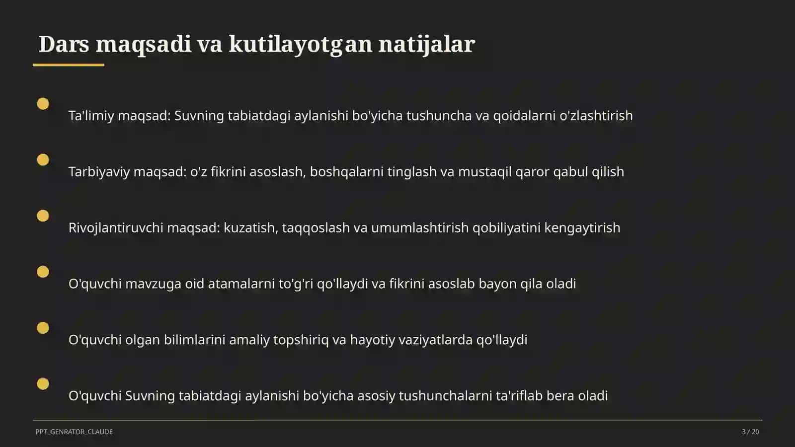 Suvning tabiatdagi aylanishi (2-sinf) 3