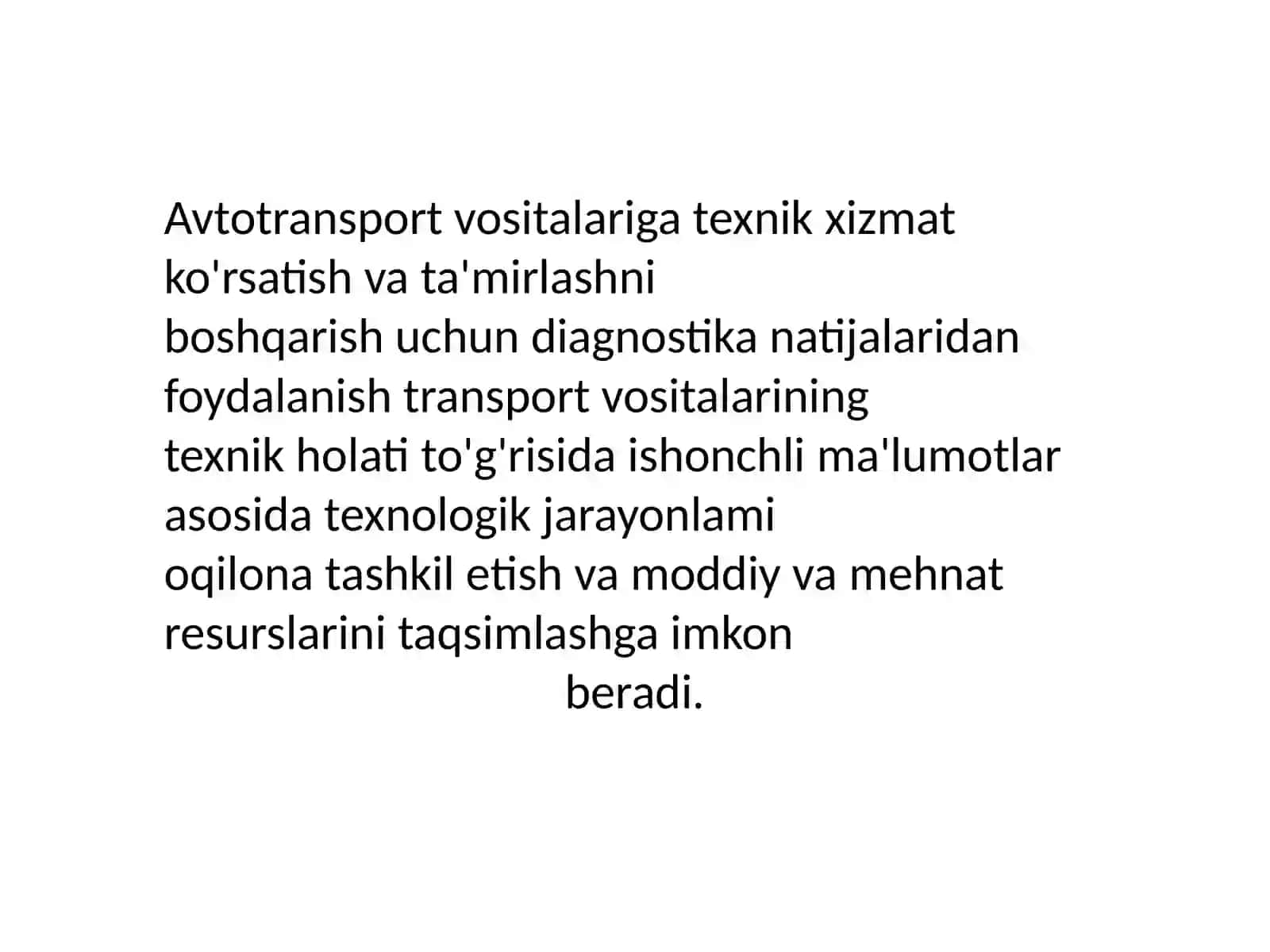 Diagnostikalashning texnik va iqtisodiysamaradorligi 3