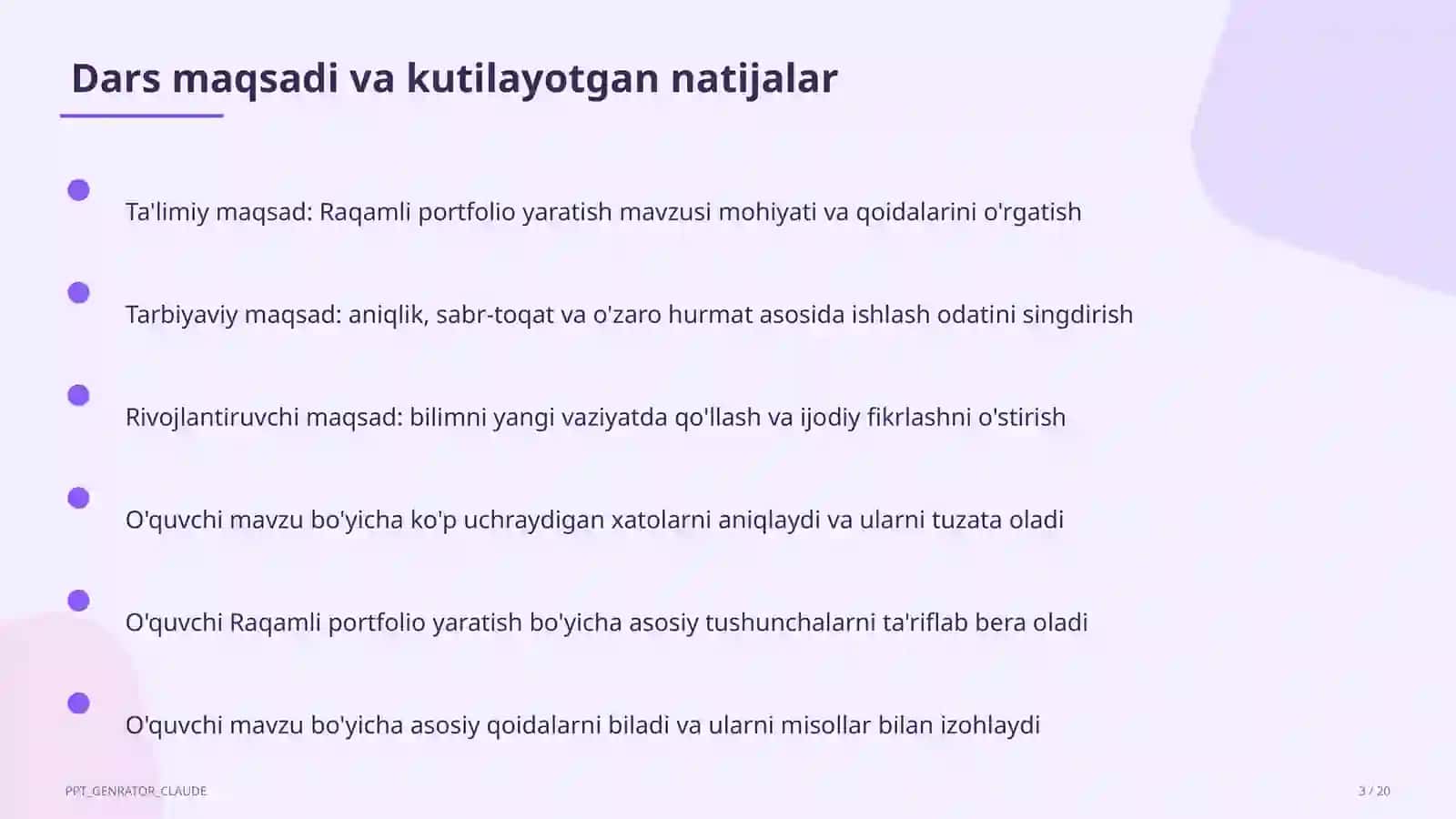 Raqamli portfolio yaratish 3