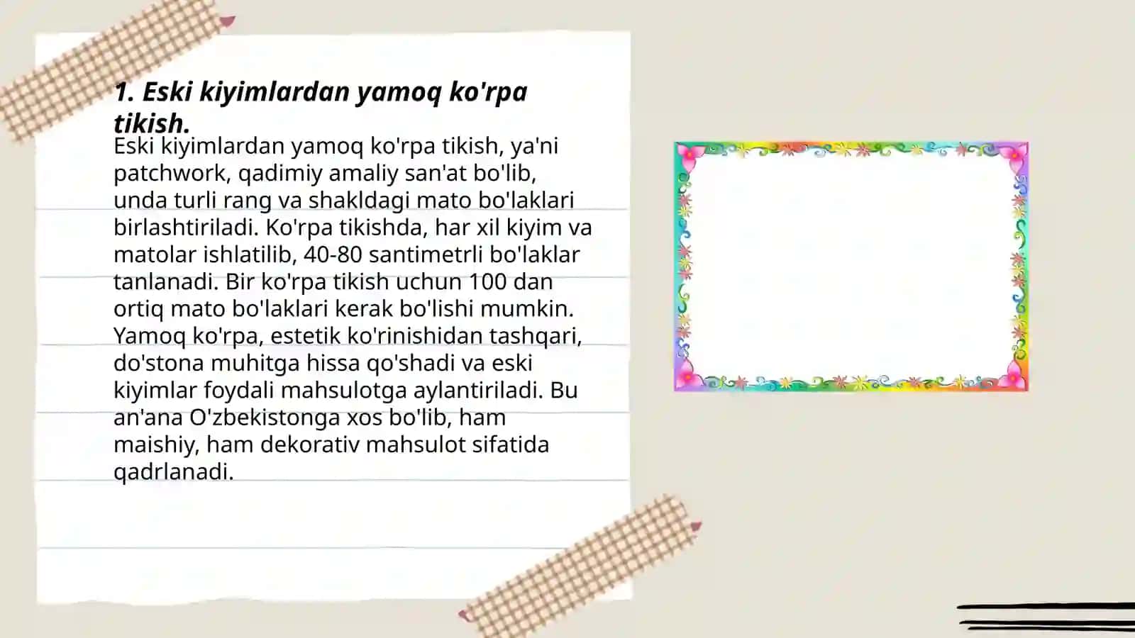 Foydalanishga yaroqsiz buyumlardan uy uchun kerak bo'lgan buyumlar tikish va yasash usullari 3