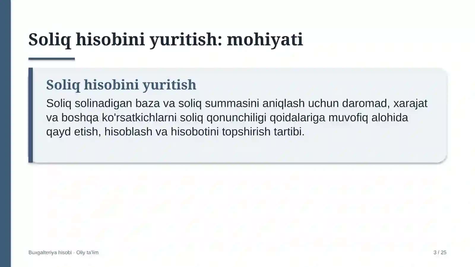 Auditorlik tashkilotlarida soliq hisobini yuritish 3
