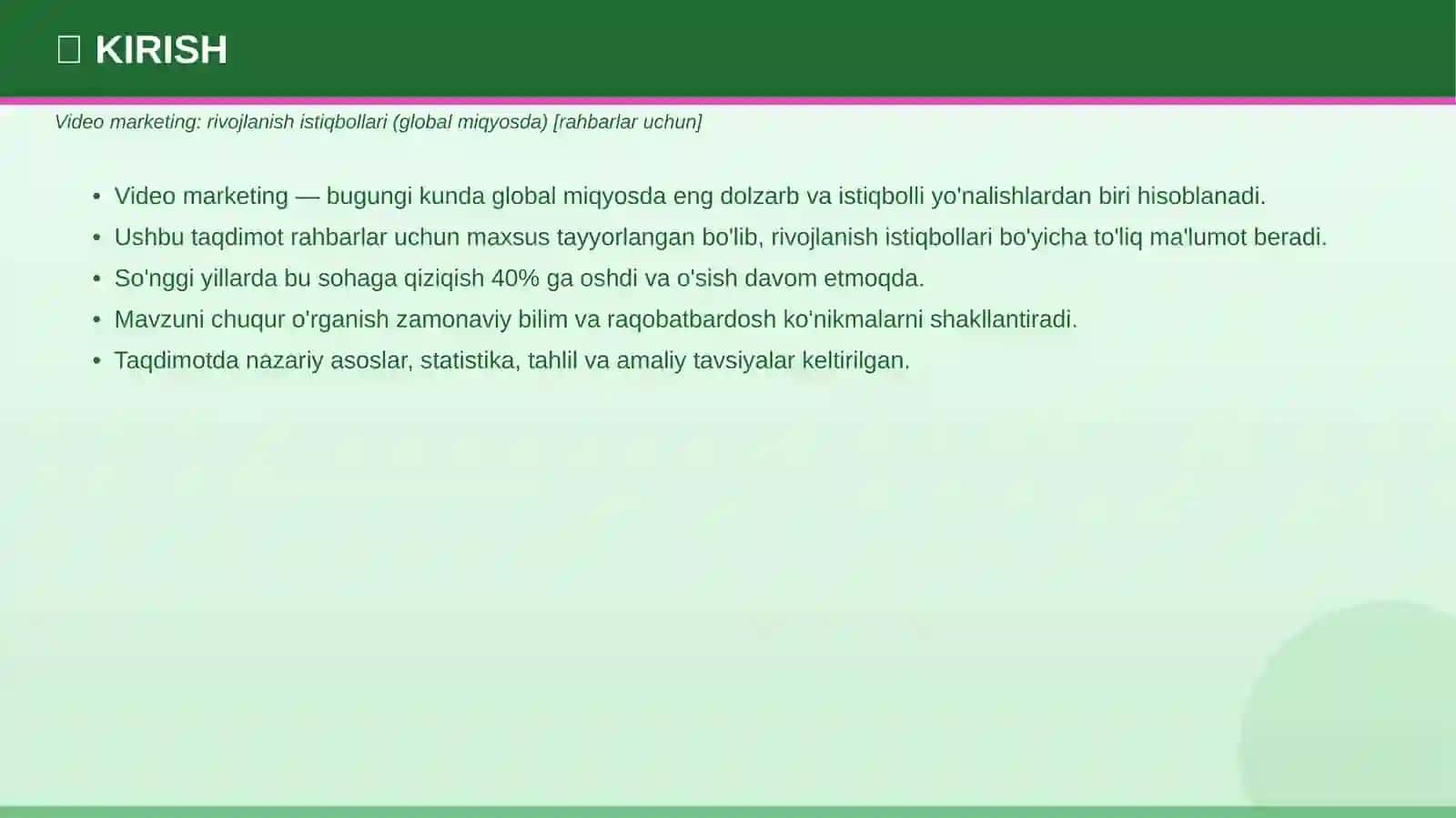 Video marketing: rivojlanish istiqbollari (global miqyosda) [rahbarlar uchun] 3