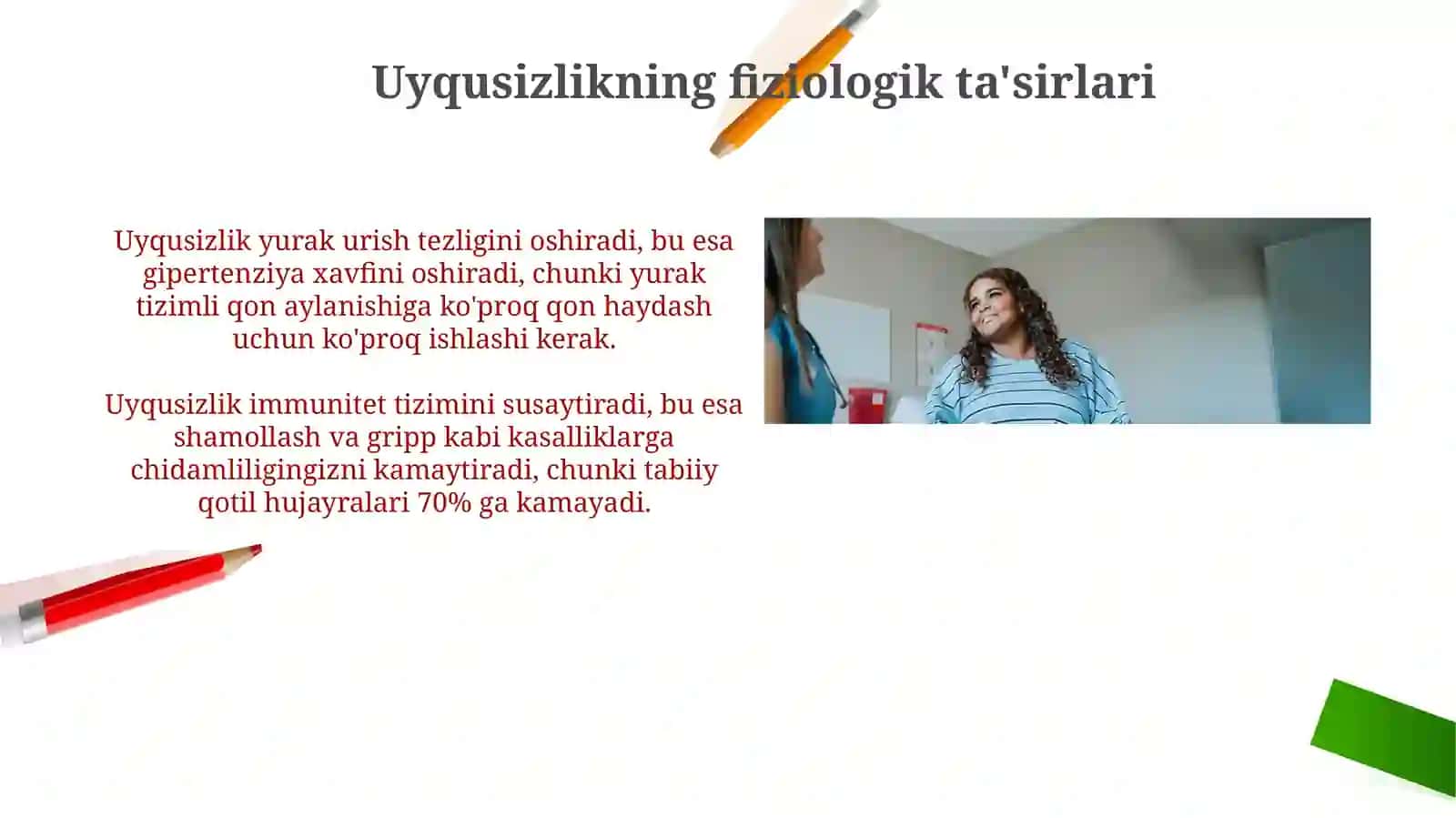 UYQUSIZLIK OQIBATIDA ORGANIZMDA YUZAGA KELADIGAN FIZIOLOGIK VA NEYROENDOKRIN O‘ZGARISHLAR 3