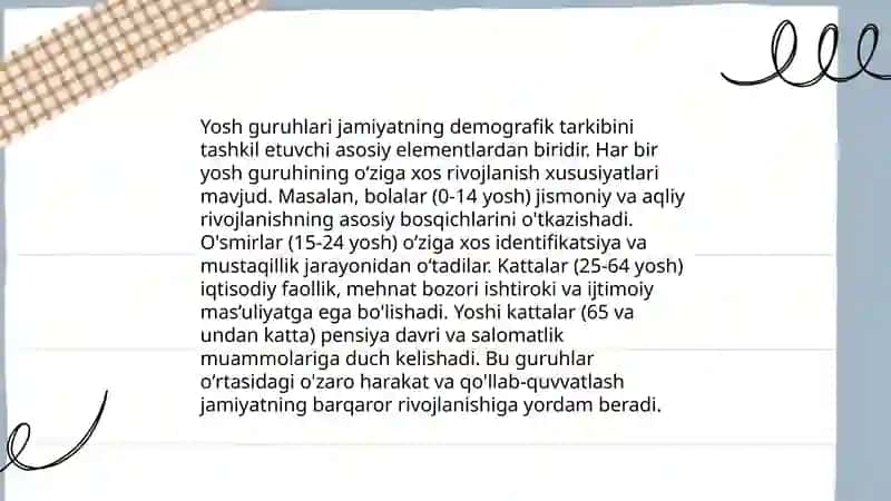 Turli yosh guruxlar uchun oylik reja tuzish 3
