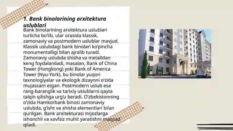 Bank binolarini loyihalash 3