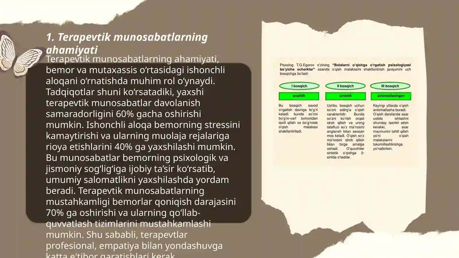 Terapevtik bemorlar bilan munosabatda boʻlish psixologiyasi 3