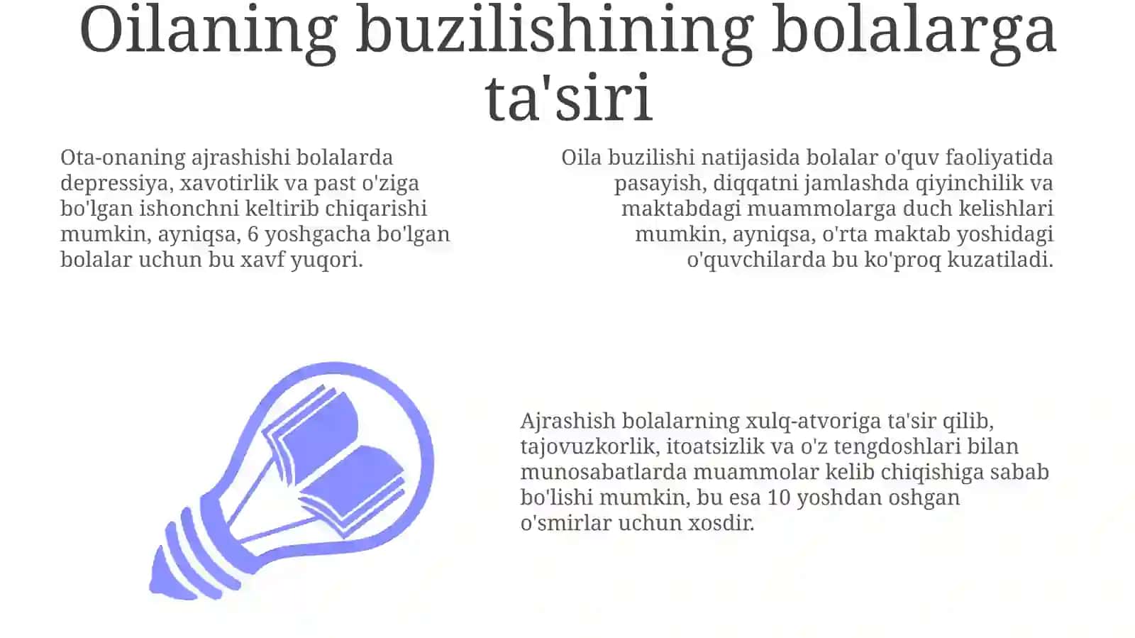 Oila buzilishining ijtimoiy psixologik oqibatlari 3