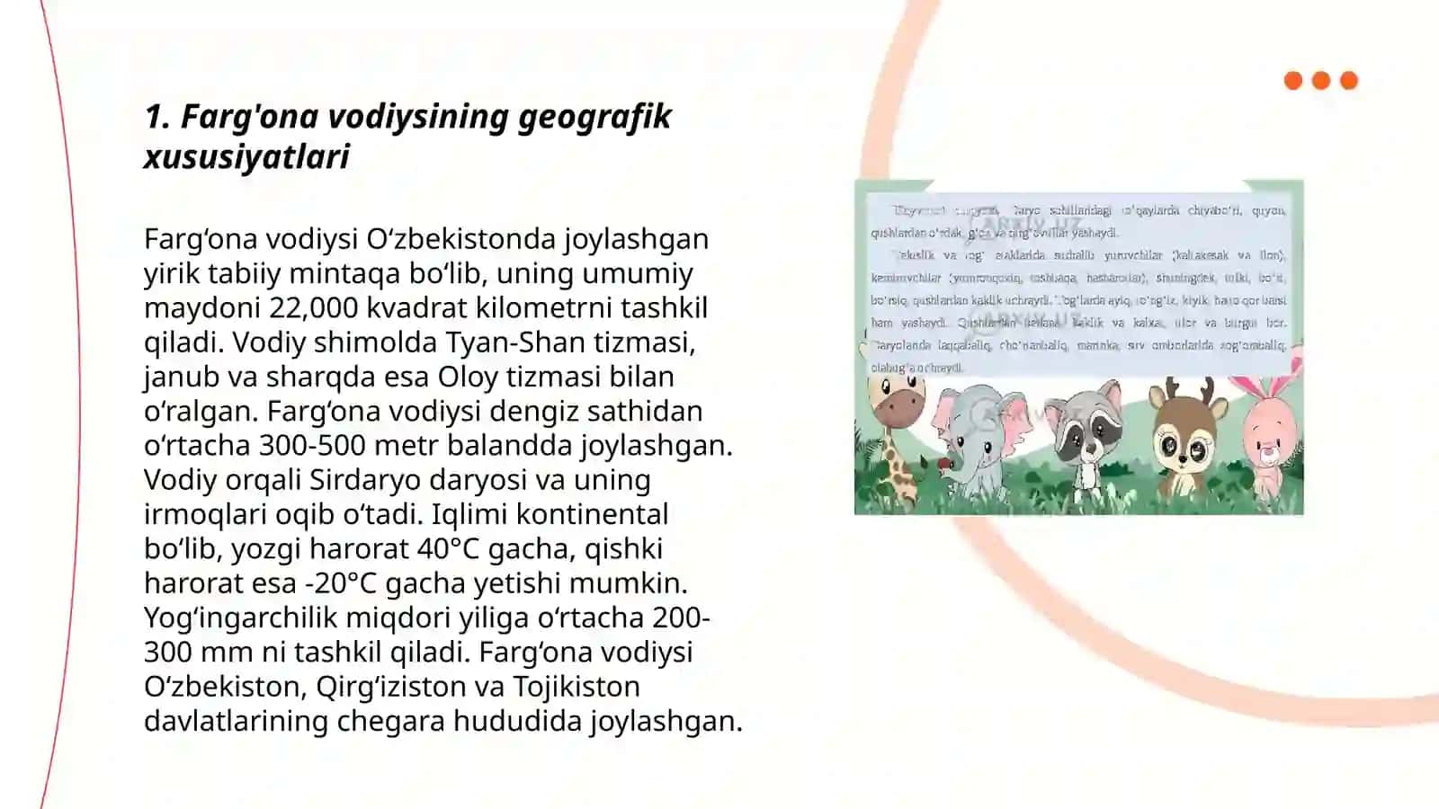 Farg'ona vodiysining cho'l ekotizimlari hayvonot olami 3