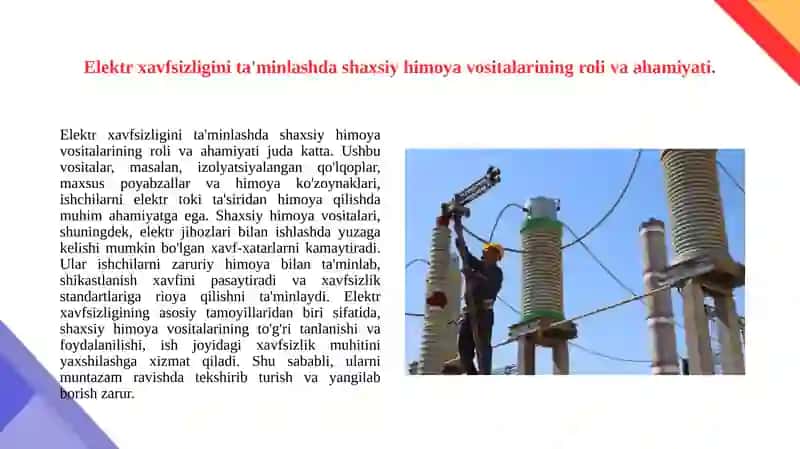 Ishlarni xavsiz bajarilishi uchun javobgar shaxslar 3