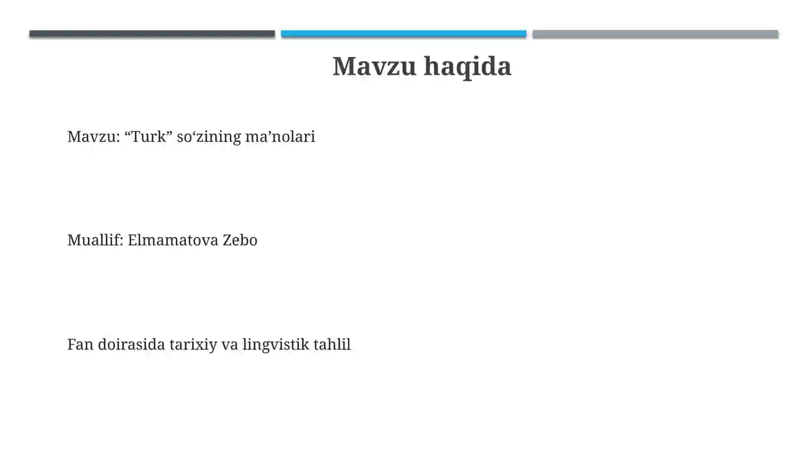 “Turk” so‘zining ma’nolari 3