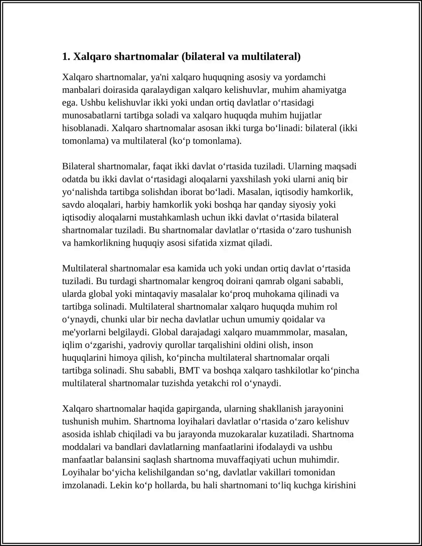 XALQARO HUQUQNING ASOSIY VA YORDAMCHI MANBALARI 3