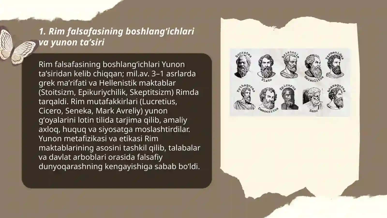 Qadimgi Rimda falsafiy fikrlarning taraqqiy etishi 3