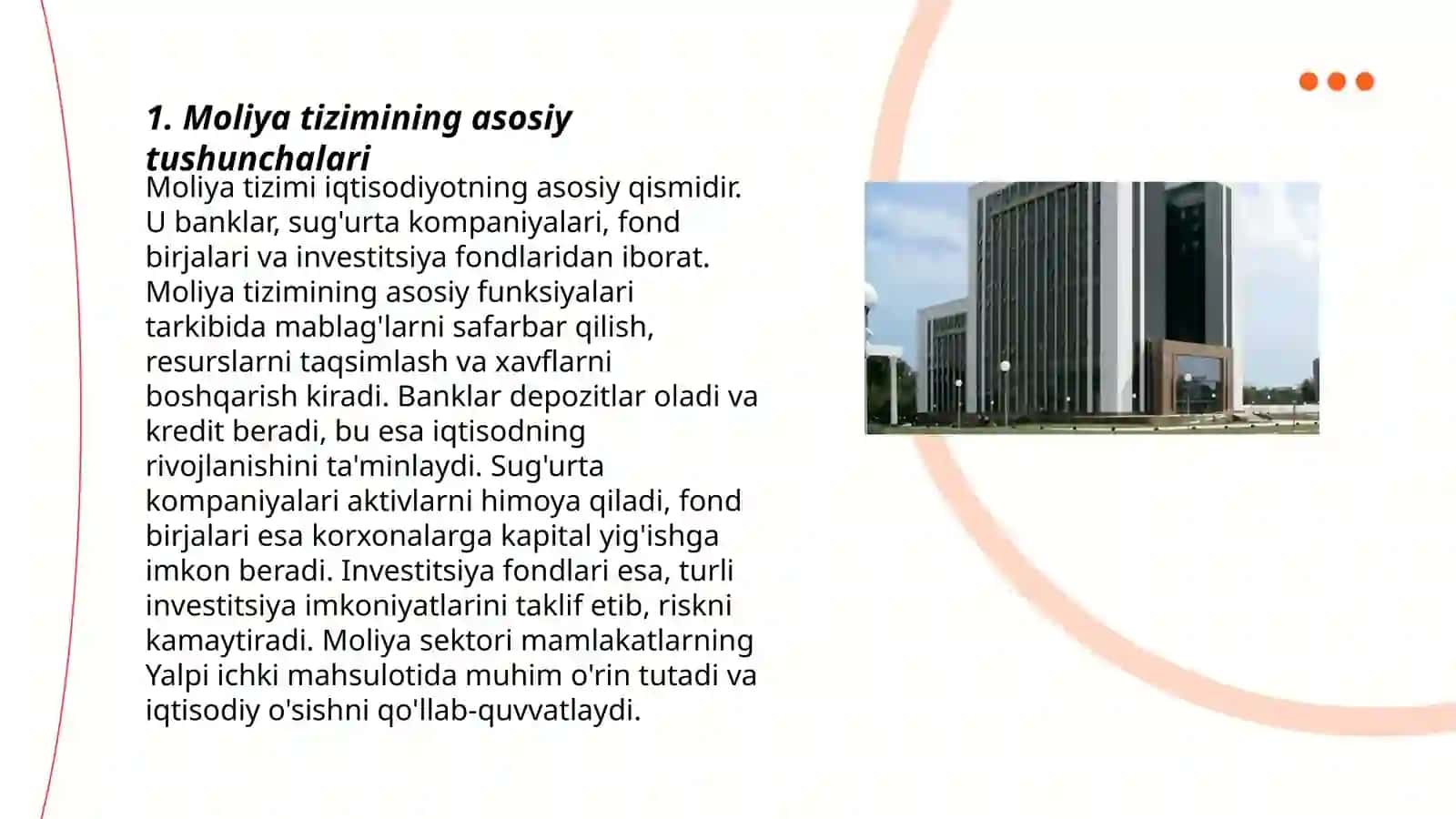 Moliya tizimi va moliyaviy siyosat 3