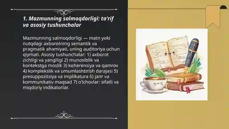 Mazmunning salmoqdorligi 3