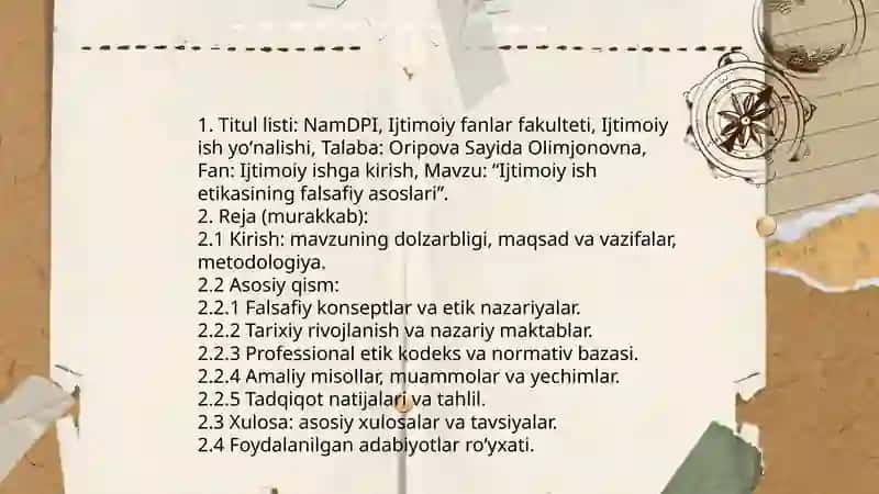 Ishtimoyi ish etikasining falsafiy asoslari 3