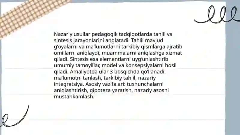 Umumiy pedagogikaning ilmiy tadqiqot metodlari 3