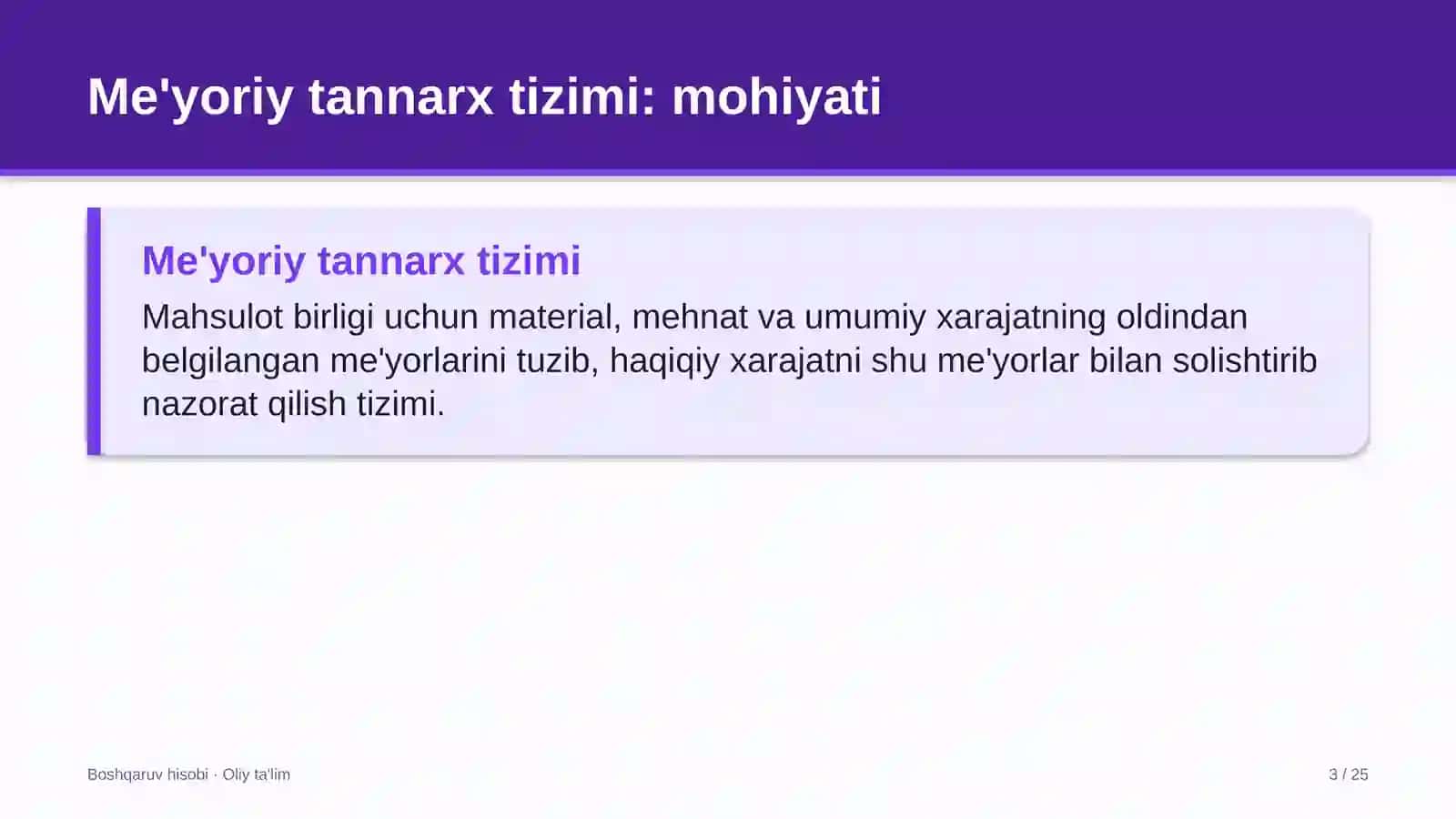 savdo markazlarida me'yoriy tannarx tizimini joriy etish 7152 3