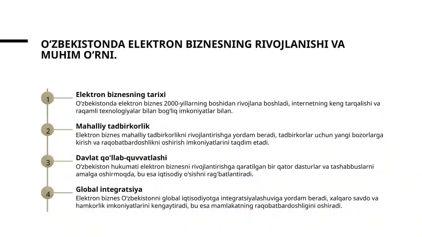 Elektron biznesning Oʻzbekistondagi roli 3