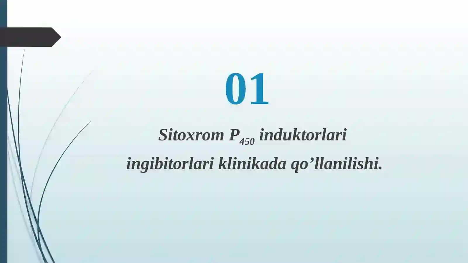 Sitoxrom P450 induktorlari va ingibitorlari klinikada qo’llanilishi. Sitoxrom P450 genipolimorfizmi, davolashning personifikatsiya asoslari. Etanol metabolizmi. ALDG fermentining izoformalari 3
