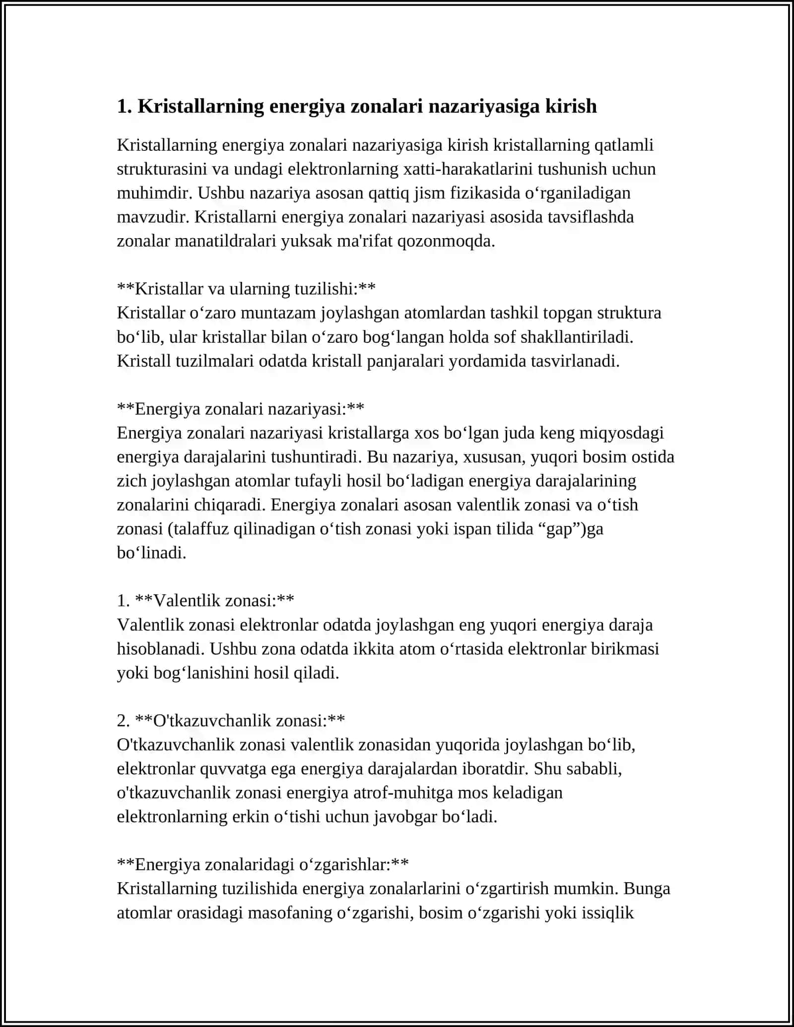 KRISTALLARNING ZONALARI NAZARIYASI 3