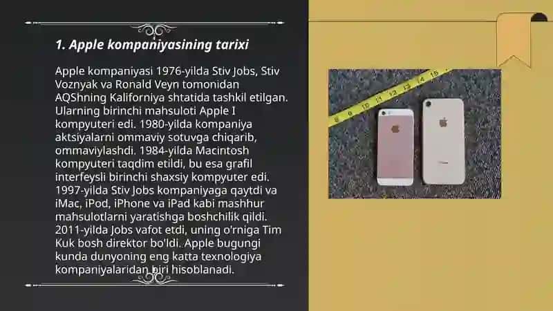 Apple kompaniyasining rivojlanishi 3