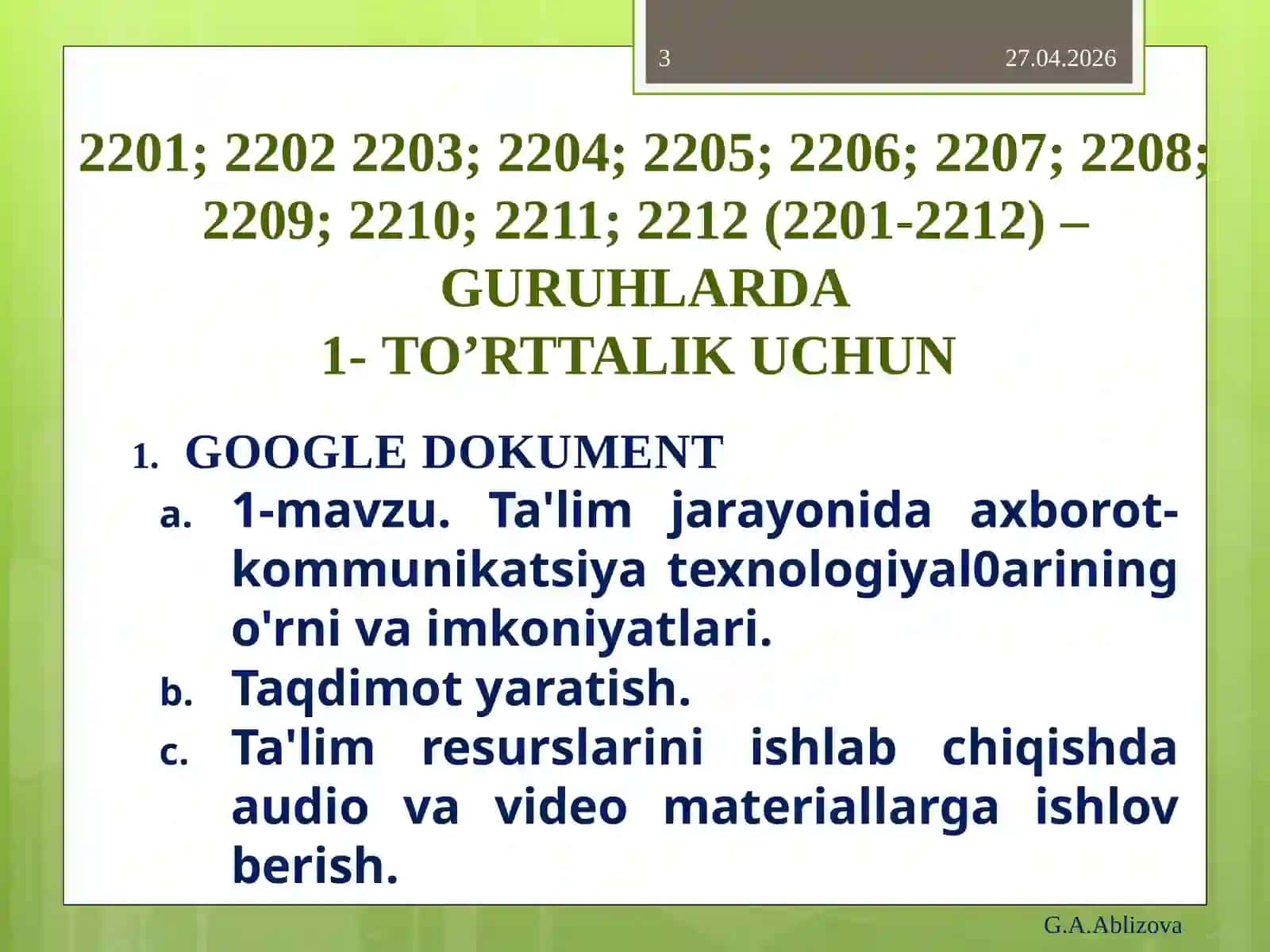 1-mavzu.Ta'lim jarayonida axborot- kommunikatsiyatexnologiyal0ariningo'rni vaimkoniyatlari 3