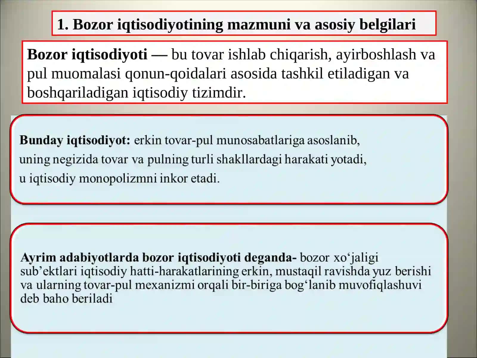 Bozoriqtisodiyoting mazmuni va amal qilishi 3
