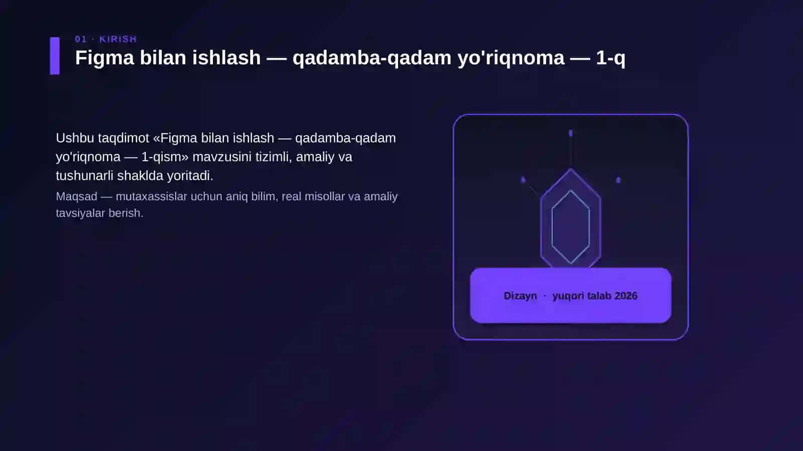 Figma bilan ishlash — qadamba-qadam yo'riqnoma — 1-qism 3