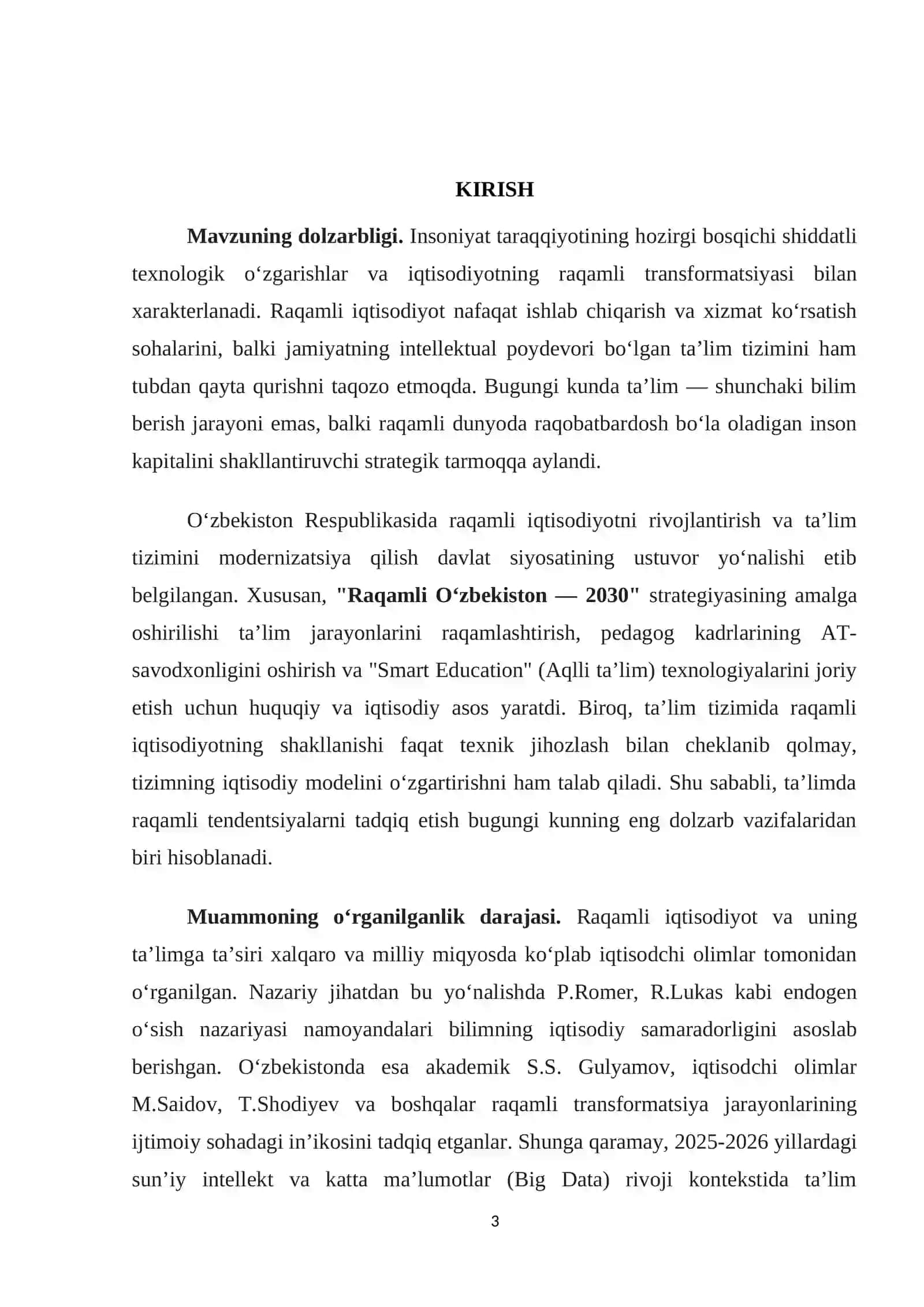 Ta’limda raqamli innovatsiyalarning iqtisodiy o‘sishga ta’siri: nazariy yondashuvlar 3