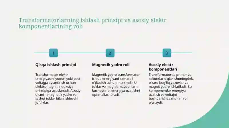 Transformatorlar va ularning ishlash tamoyili 3