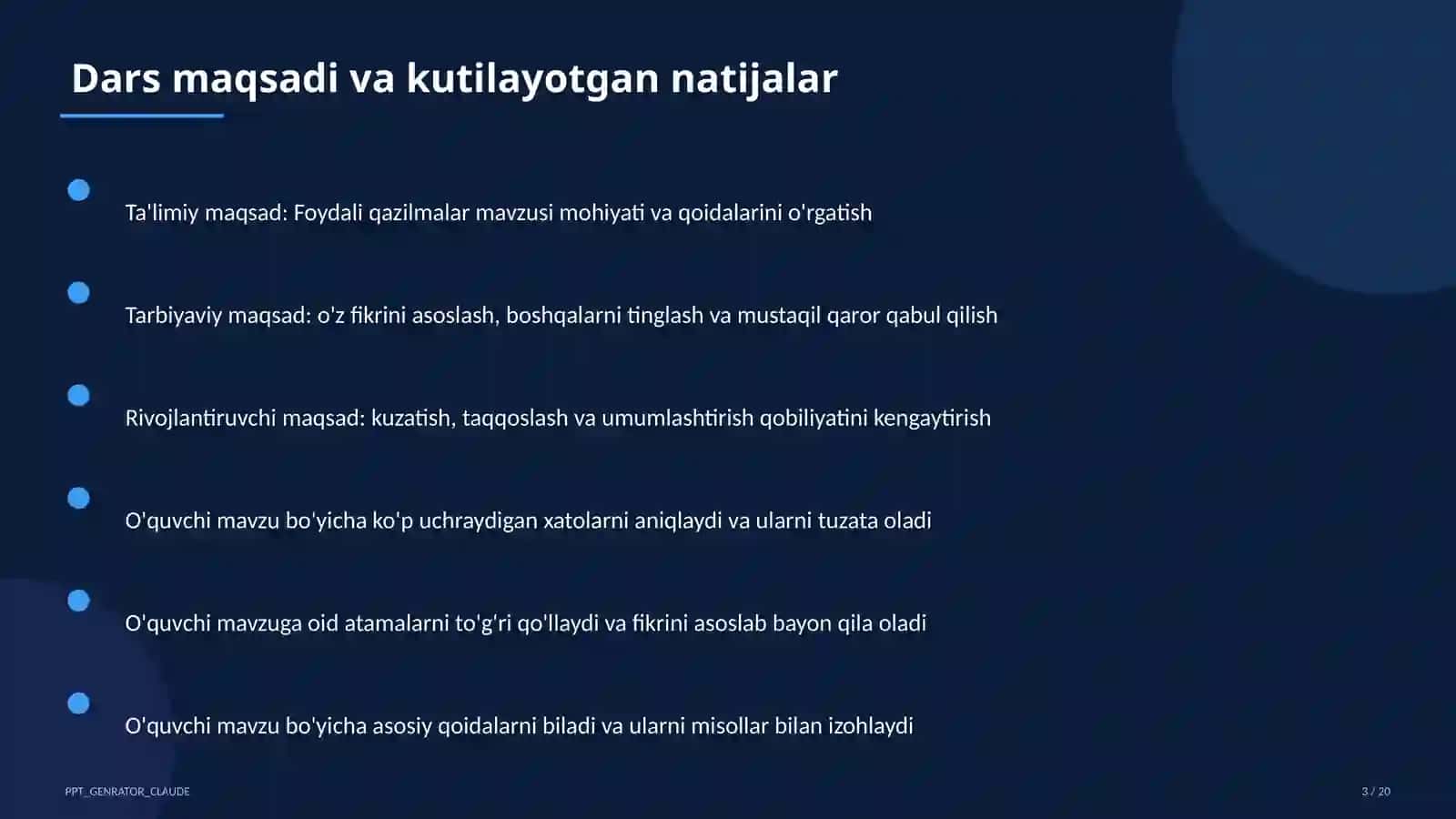 Foydali qazilmalar (3-sinf) 3