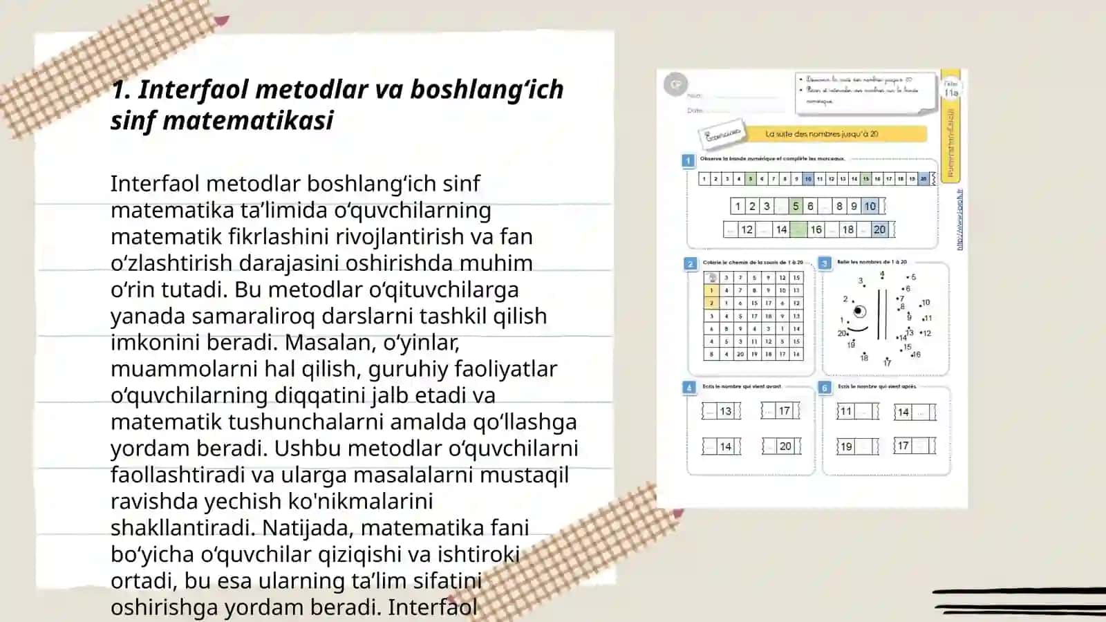 Interfaol metodlar va boshlangʻich sinf matematikasi 3